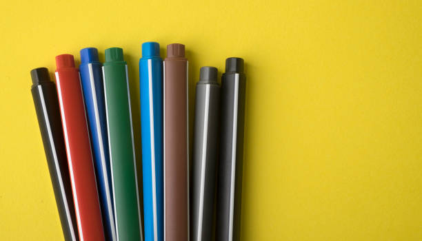 set of colorful felt tip pens