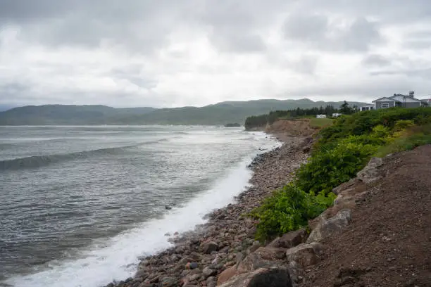 Photo of Waves at the Cabot Trail in Cape Breton Highlands National Park, Nova Scotia Canada