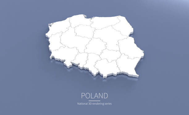 istock Poland Poland Map 3d. National map 3D rendering set in European countries. 1287967792