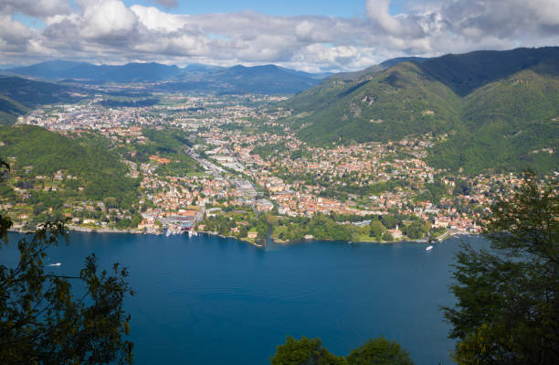 istock Cernobbio - The little town at Como lake . 1287970476