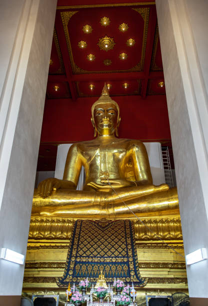 istock The buddha image in main vihan at Wihan Phra Mongkhon Bophit. 1287984321