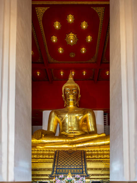 istock The buddha image in main vihan at Wihan Phra Mongkhon Bophit. 1287984326