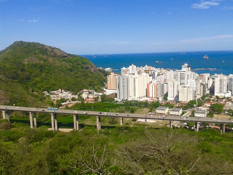 View of the city of Vila Velha from the top of Morro do Moreno