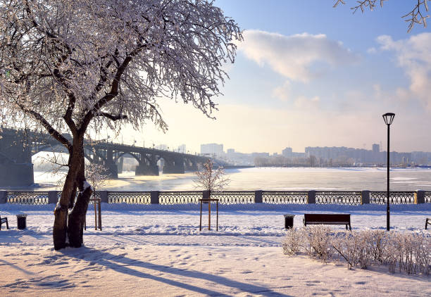 Michael's embankment in winter
