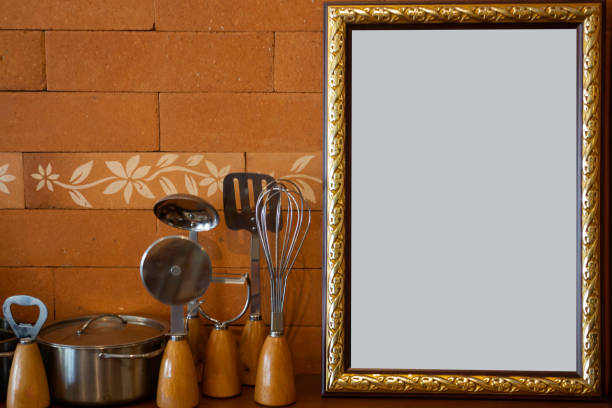 istock Vintage retro items decorated on wood wall 1288013450
