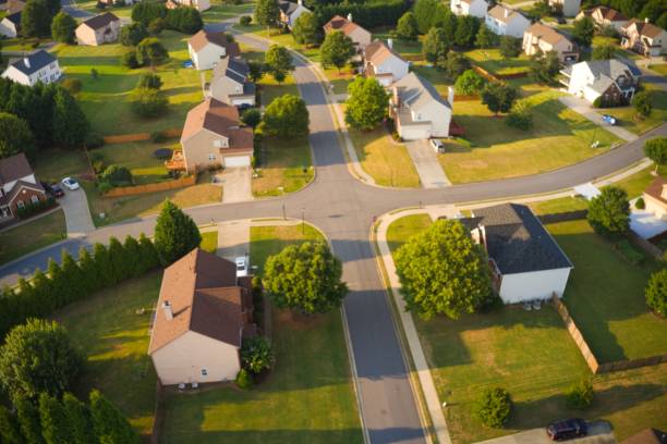 istock Panoramic aerial view of a upscale suburbs in Atlanta 1288014002