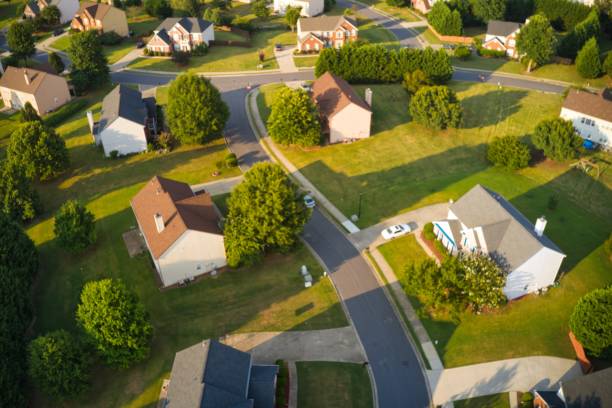 istock Panoramic aerial view of a upscale suburbs in Atlanta 1288014067