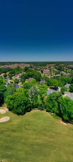 istock Panoramic aerial view of a upscale suburbs in Atlanta 1288018694
