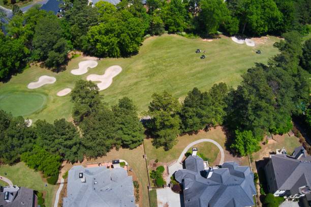 istock Panoramic aerial view of a upscale suburbs in Atlanta 1288018711