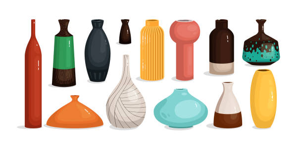 istock Pottery vase for flower home interior decoration 1288019684