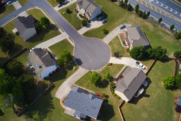 istock Panoramic aerial view of a upscale suburbs in Atlanta 1288019698