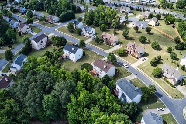 istock Panoramic aerial view of a upscale suburbs in Atlanta 1288019812