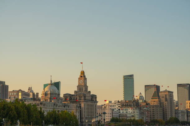 istock Sunset view of the bund in Shanghai 1288028814