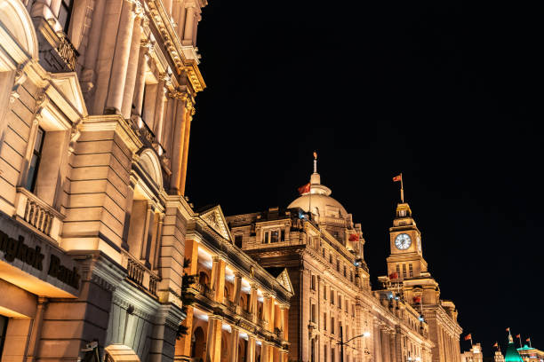 istock Night view of the bund in Shanghai 1288028986
