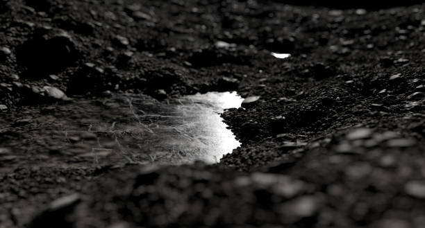 Evidence of water on moon and mars surface