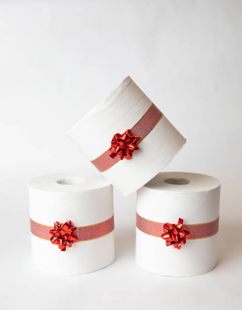 istock Toilet paper Christmas presents 1288035946