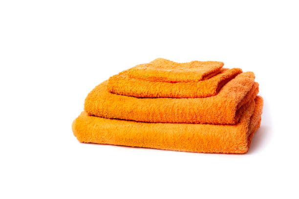 istock Towels, on a white background, horizontal, no people, copy spase, 1288036108