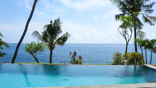 istock Beautiful tropical swimming pool 1288037207
