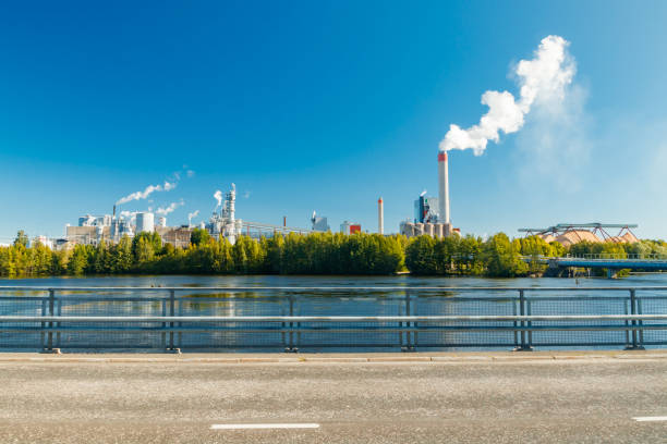 Kouvola, Finland - 15 September 2020: Upm Kymi factory in Kuusankoski.