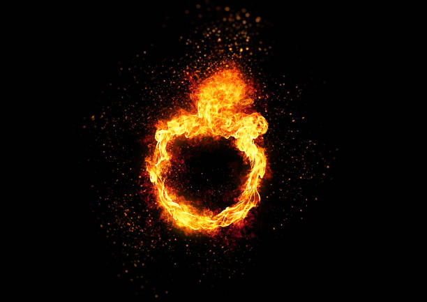 istock A ring of fire that illuminates the darkness 1288043178