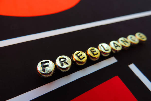 istock Word freelance on abstract background. Selective focus on  first part of  word, blurred background, Recruitment and Hiring concept. 1288043224