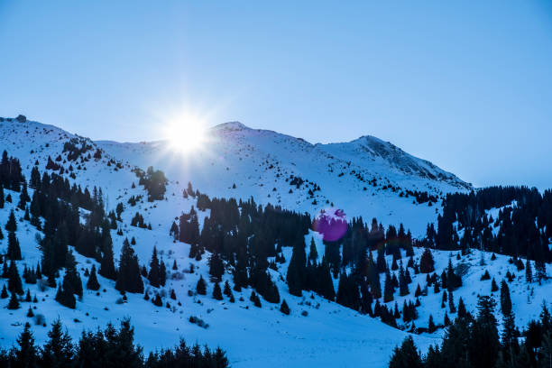 istock Beautiful Tien shan mountains in winter. 1288044428