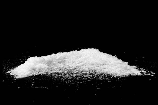 istock Snow heap, snowdrift isolated on black, snowy texture 1288044466