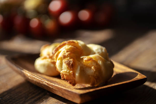 homemade knotted cheese bread
