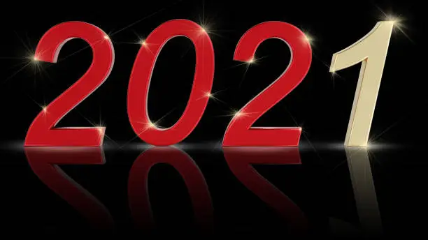 Photo of New Year 2021. 2021 replaces 2020 - 3D illustration