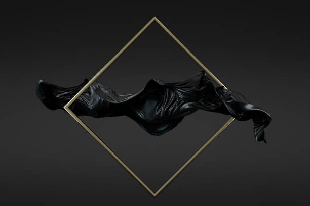 istock Flying Cloth in Square Frame, Abstract Fashion Background 1288049694
