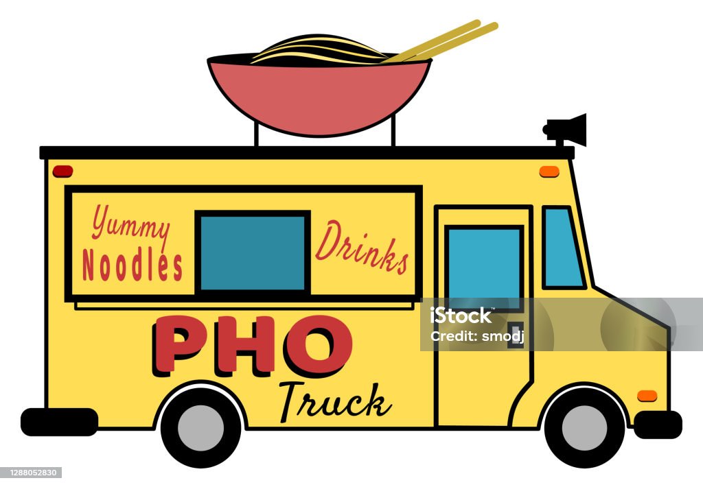 Pho Truck Stock Illustration - Download Image Now - Pho Soup, Art, Bowl -  iStock