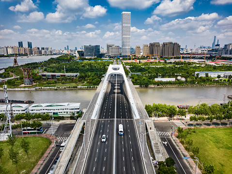 Bridge in Shanghai Houtan