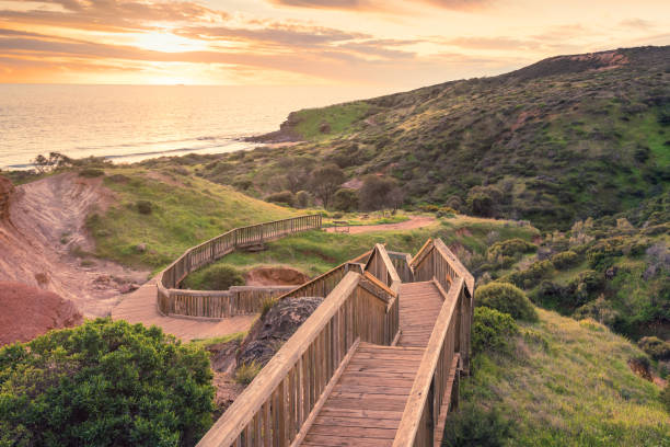 istock Hallett Cove boardwalk at sunset 1288054924