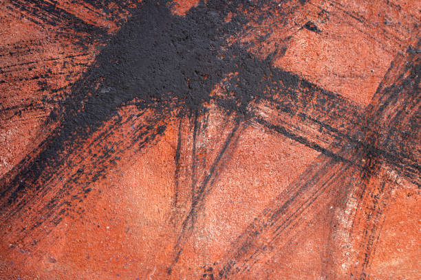 istock Rough freestyle black brush textured 1288055039
