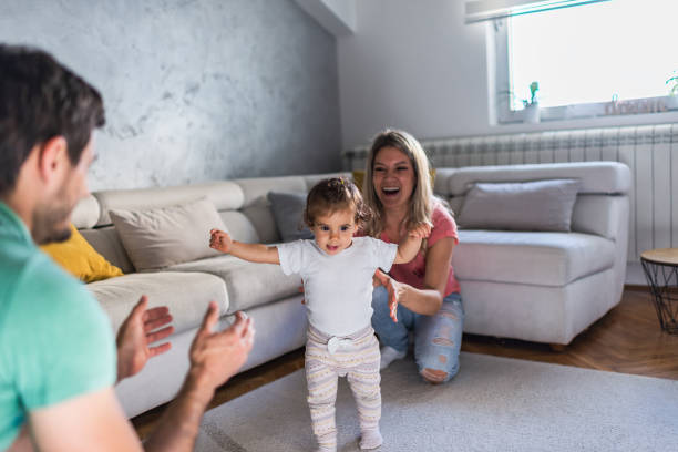 istock First steps of our baby 1288061058