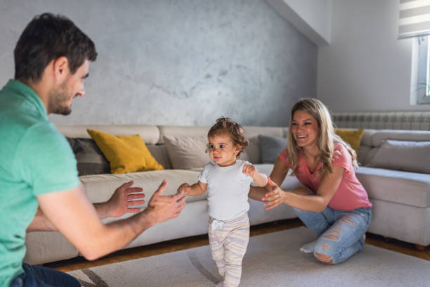 istock First steps of our baby 1288061090
