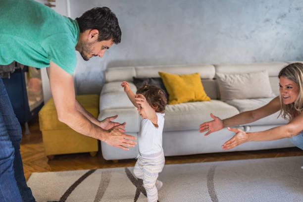 istock First steps of our baby 1288062324