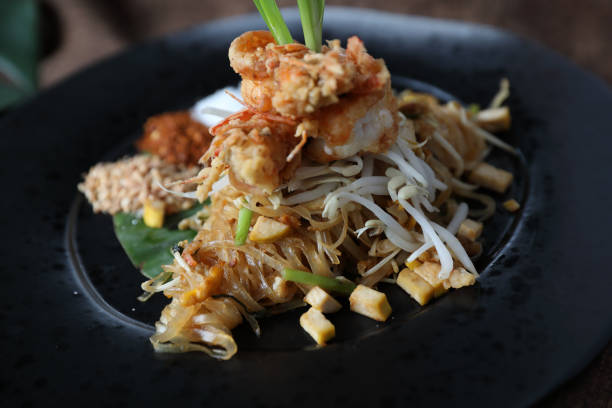 istock Thai food pad thai fried noodle with shrimp 1288065904