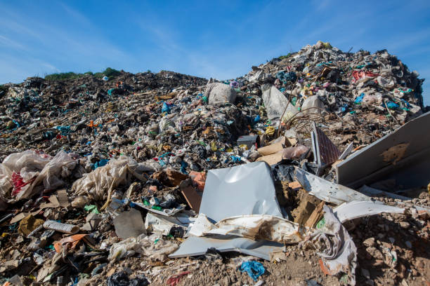 istock Landfill for household waste, ecological disaster, ecology concept 1288067664