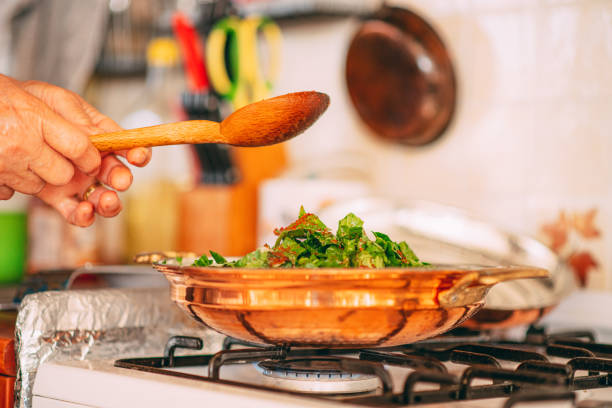 Preparing a Vegetable Meal on the Stove