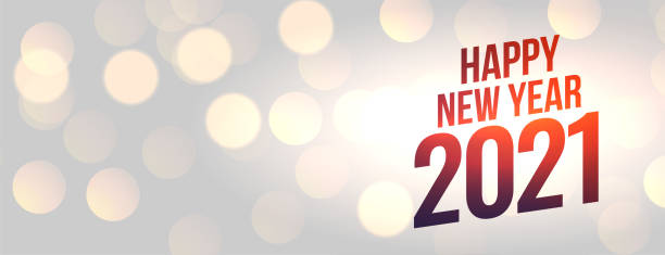istock happy new year 2021 wide banner in bokeh style design 1288075040