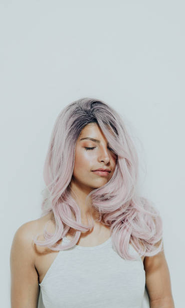 istock Girl with a pink hair 1288081813
