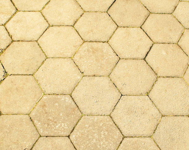 istock Abstract tile laid out in the form of honeycombs 1288089882