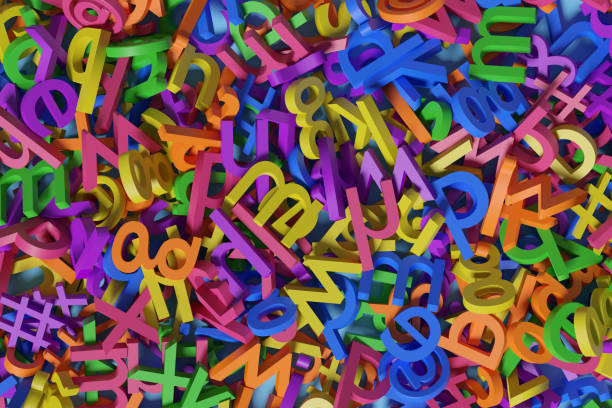 cursive letters on a blue background