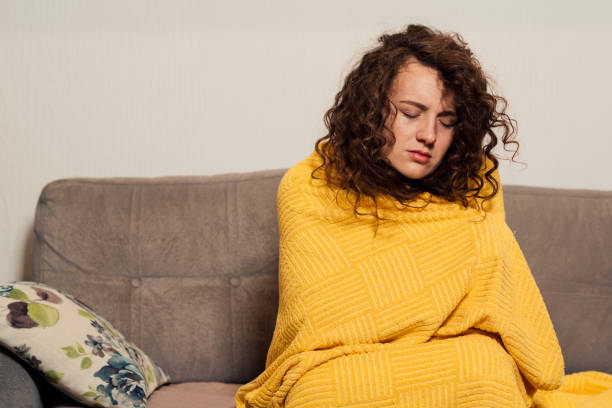 istock Young women felling sick 1288092656