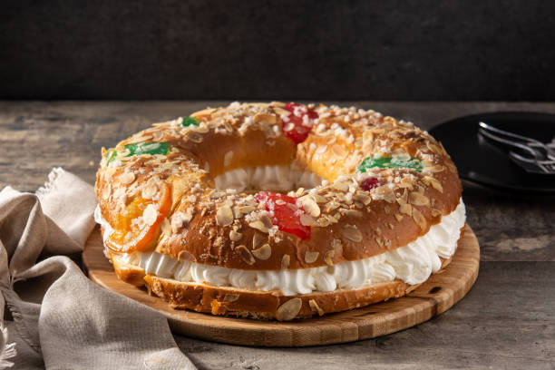Epiphany cake "Roscon de Reyes" stock photo