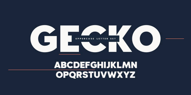Vector sans serif uppercase letter set, alphabet, typography Vector sans serif uppercase letter set, alphabet, typography. bold stock illustrations