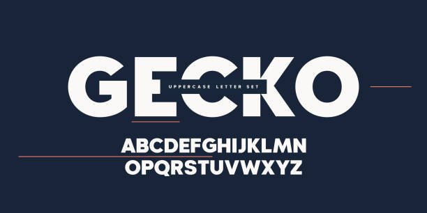 Vector sans serif uppercase letter set, alphabet, typography Vector sans serif uppercase letter set, alphabet, typography. sans font stock illustrations