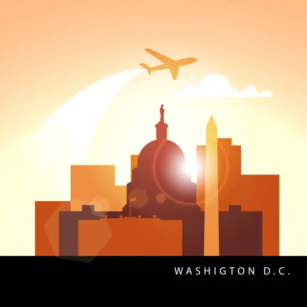 Vector illustration of USA city concept