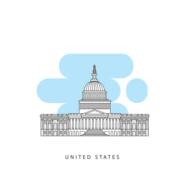 Vector illustration of USA city concept